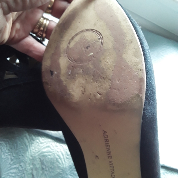 Adrienne Vittadini Black Suede leather Boots 8M - Picture 6 of 11